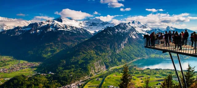 Funicular al mirador de Harder Kulm