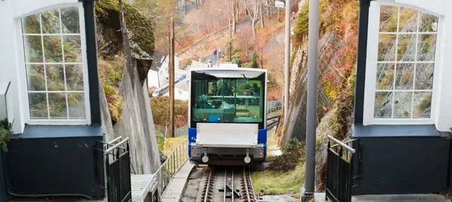 Entrada al funicular de Bergen