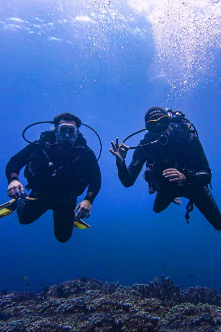 Buceo bautismo submarino