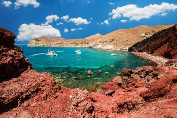 Excursión a Akrotiri, playa Roja y Oia