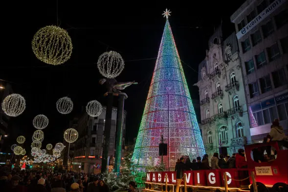 Freetour de las luces de Navidad de Vigo